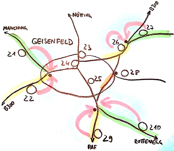 Zählstellen Geisenfeld Zählstellen